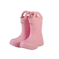 Kids Wellies, Non-Slip Waterproof Child Wellies Rain Boots Baby Water Shoes Lightweight Great for School and Garden Activities for Little Kids and Big Pink