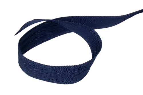 Trimz Polypropylene Herringbone Webbing - 38mm x 25m - Navy Heavy Duty Strap for Bags Crafts and DIY - Image 3