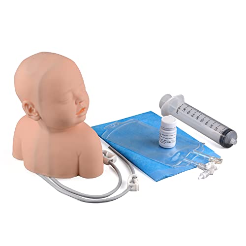 Image of Ultrassist Pediatric IV Simulation Head Kit, Infant IV Practice Kit for Venipuncture Skills, Injection Practice, Clinical Nursing Training