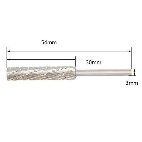 Fresa rotativa HSS 1/8" de 6mm doble corte miniatura 3