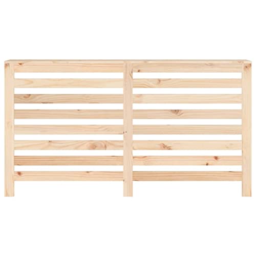 CUMYZO Radiator Cover 60.2\"x7.5\"x33.1\" Solid Wood Pine,Heating Radiator Accessories - Thumbnail 4