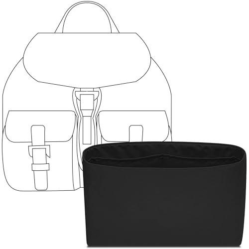 FANJI Project Bolsa organizadora para bolsa de mão PRADA de nylon, ajuste personalizado no interior, preto fosco, leve, resistente à água, com acessórios para porta-copos