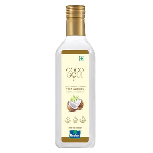 Coco Soul Cold Pressed Unrefined Virgin Coconut Oil | 60% MCT | M...