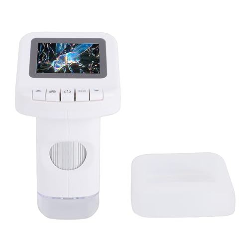Zunate Microscopio Electrónico Portátil Microscopio de Mano 120-1200X para Experimentos Científicos Grabación de Fotografías y Videos para Estudiantes Ligero y Duradero