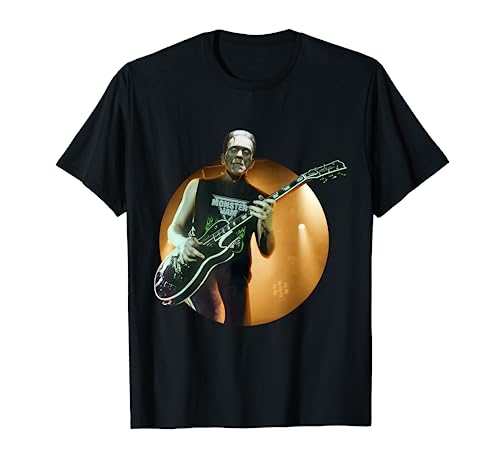 Frankenstein Halloween Shirts & Gifts Camiseta de Rock Unisex Adulto Pequeño Negra Manga Corta Classic Cuello Redondo Solido