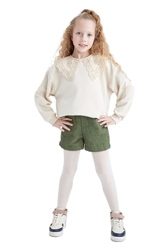 Short chino fille DeFacto Y5695a6 coton mode enfant été kaki