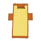  Timeshop Lab Toalla de playa y piscina amarilla de microfibra grande 70x190 para hombres y mujeres con bolsillos laterales almohada inflable y topes en las esquinas para tumbona…