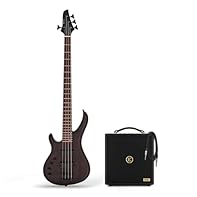 A complete package for budding players! Versatile single-coil pickups for a wide range of tones Eden Orbiter 8 Amp offers crisp, clear sound perfect for practice Includes a 6.35mm jack cable for connecting bass to amp