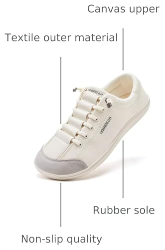 Image of HOBIBEAR Barefoot Minimalist Shoes Womens Mens | Zero Drop | Wide Width Canvas Slip-on Shoes