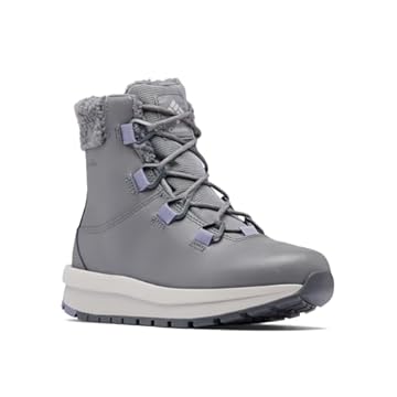 Columbia Bota de Neve Moritza Feminina, Aço cinza titânio 2024/lua nova, 7.5 Wide