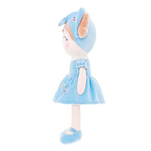 Gloveleya Spring Girl Baby Doll Baby Girl Gift Kids Plush Elephant Toy Blue 15" #TOP2