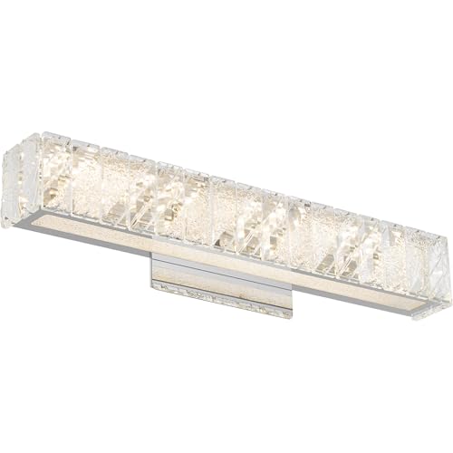 Lampe de bain LED Garcelle avec éclairage intégré chrome poli - 4