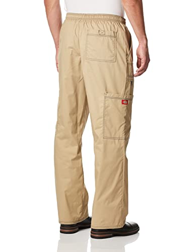 Dickies Men's Genflex Utility Drawstring Cargo Scrubs Pant, Dark Khaki, X-Large #TOP3