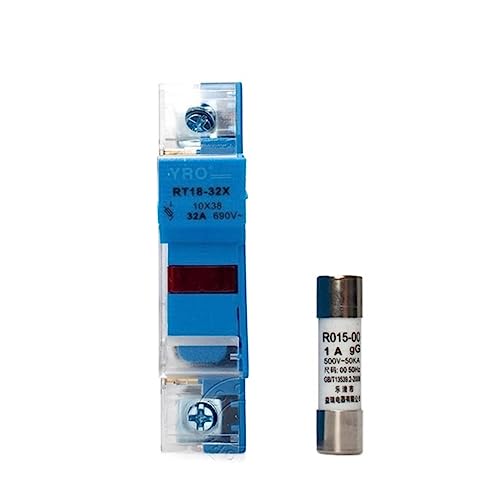 Portafusibles LED de 20A contra sobrecargas para fusibles 10x38mm