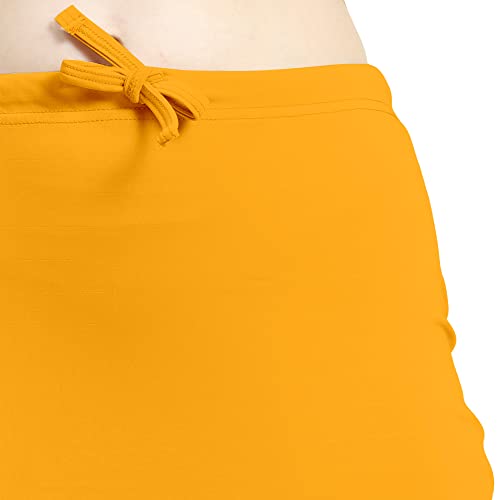 Image of Amazon Brand - Anarva Women Cotton Blended Saree Shapewear Regular Petticoat Skirt For Saree