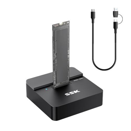 Adaptador SSD SSK M.2 NVMe y SATA USB 3.2 Gen 2 10Gbps miniatura 1