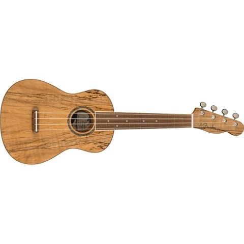 Fender Zuma Exotic Concert Ukulele with Walnut Fingerboard Cover