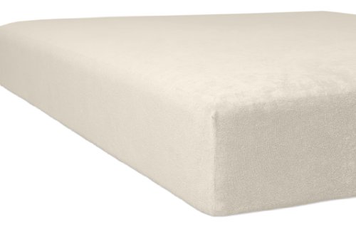 Spannbettlaken, Baumwoll-Mischgewebe, leinen, 90 cm x 190 cm