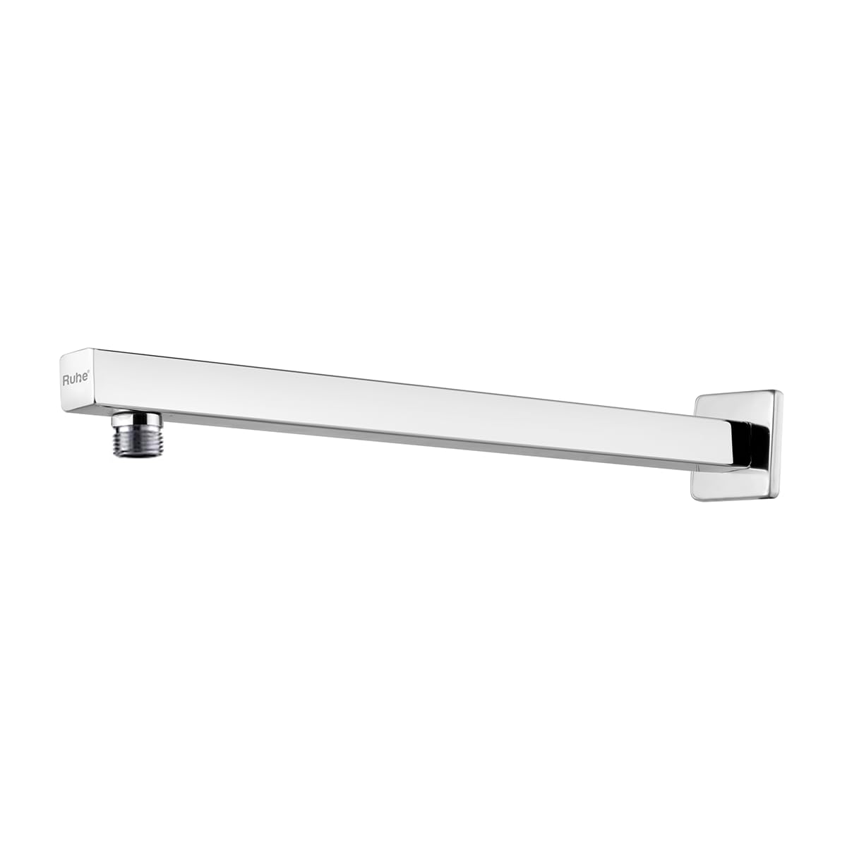 Ruhe 18 Inches Square Shower Arm with Wall Flange, 304-Grade Stainless Steel, Shower Arm for Overhead Showers-image-24