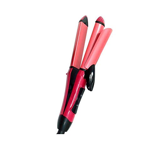 Arzet NHC-2009 Hair Straightener and Curler 2 in 1, Ceramic Plate, Quick Heat Up 180°C, Dual Function Flat Iron for Fine Hair, 360° Swivel Cord,(Pink) - Image 2