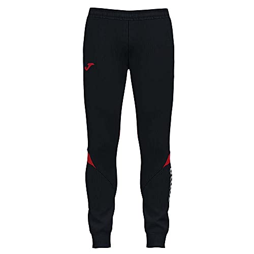 Joma Championship VI Pantalón Deportivo, Hombre, Negro Rojo, L