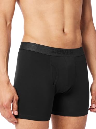 Levi's Men's 5-Pack Melange Waistband Boxer Brief, Black Combo, Medium - image 3