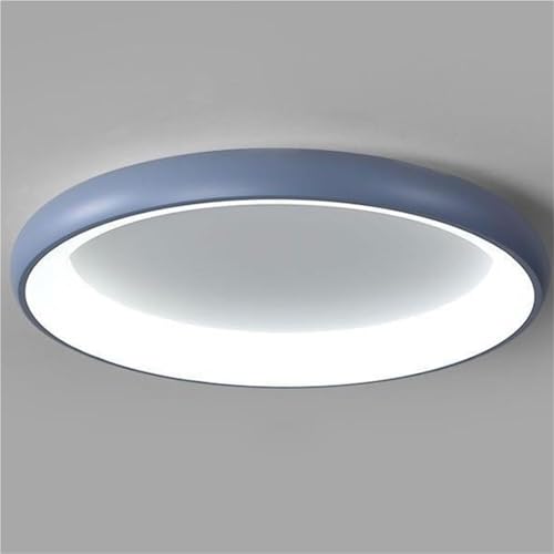 LED Three-Color Dimmable Ceiling Lamp, Modern Iron & Acrylic Close