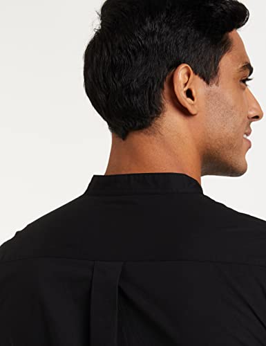 Image of Amazon Brand - Symbol Men's Cotton Shirt | Chinese Collar | Casual | Plain | Full Sleeve | Summer - Regular Fit (Available in Plus Sizes)