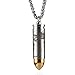 aiGear Titanio Mini Portapillole Scatola | Pill Box Portachiavi con Collana | Diametro Interno 0,32 Pollici | Container Portatile Della Pillola | per Escursioni All'aperto Camping Travel immagine