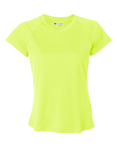 Champion Womens Essential Double Dry V-Neck Tee