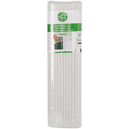 Nature Valla Cañizo De Ocultación Jardín Doble Cara PVC Gris 1x3 M