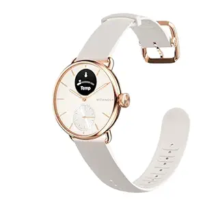 Withings ScanWatch 2, Heart Health Hybrid Smartwatch for Men & Women - ECG, with SPO2, Temperature Monitoring, Sleep, Respiratory Health, Cycle Monitoring, 30-Day Battery Life, iOS & Android - 42mm
