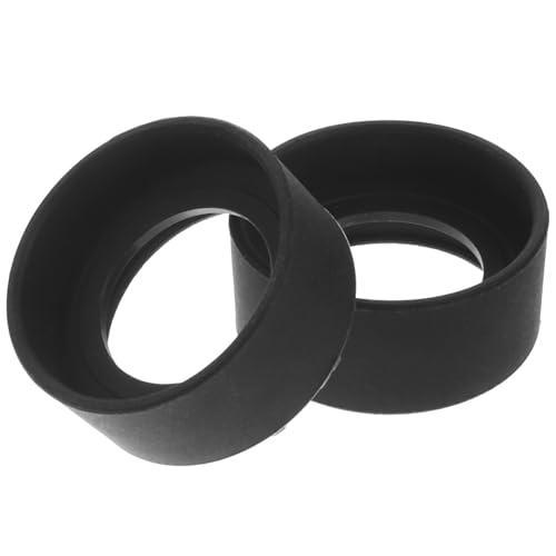 BUTIFULSIC Microscope Eyepiece Guard 2pcs Rubber Eye Shields for Microscope Protection