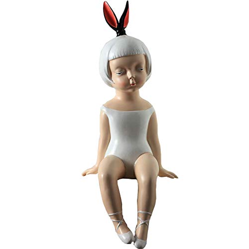 Statue de fille élégante en figurine décoration de salon style princesse moderne