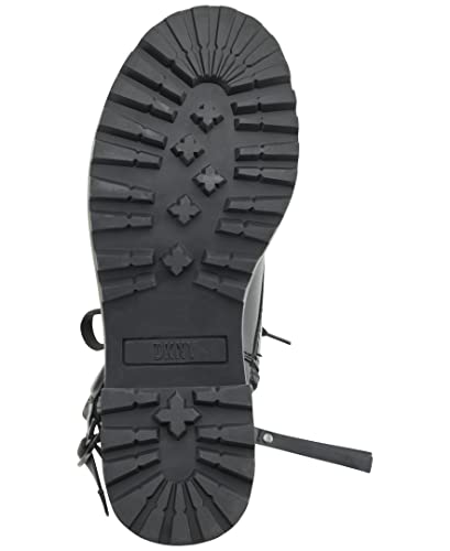 DKNY Women's Smooth Lace Up Leather Combat Boot Fashion3