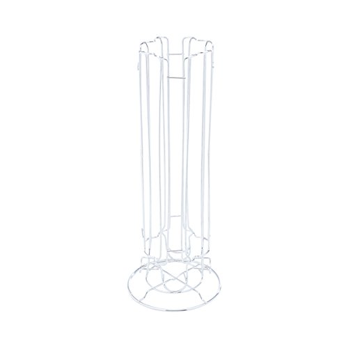 Suporte para 36 Cápsulas de Café Nespresso de Ferro Cromado Lyor Prata 14.5x14.5x29Cm