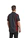 Red Kap Men's Short Sleeve Performance Plus Shop Shirt with OilBlok Technology, Charcoal with Fireball Red Mesh, Large/Tall
