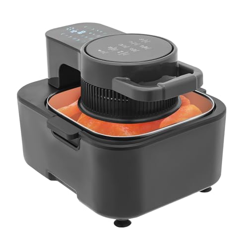 Countertop Digital Air Fryer 6-in-1 Drawerless Digital Air Fryer with Temperature and Timer ControlMakes French Fries, BBQ, Shrimp, Ribs, Desserts, Chicken Legs, Breaded, Fish