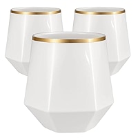 40 Pack Diamond Wine Glasses 12 Oz - Elegant & Unbreakable - Want It All - View #6