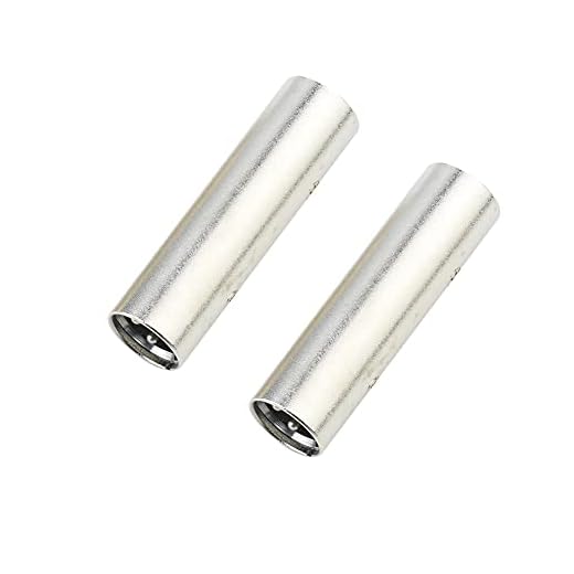 euroharry 2 piezas XLR macho a XLR macho a macho Adaptador extendido de 3 pines para convertidor de audio y micrófono