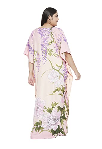 Image of Oussum Women Kaftan Plus Size Polyester Summer Lightweight Caftan Swimsuit Cover Ups Maxi African Mumu Lounge House Dress