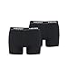 Produktbild HEAD Herren Basic Boxers Boxer-Shorts, Schwarz, L (2er Pack)