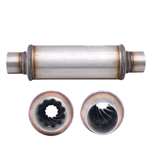 Tuyau d'échappement de voiture 63 mm avec silencieux et résonateur