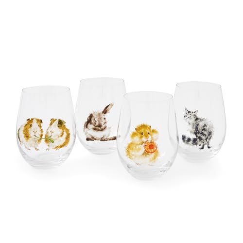 Wrendale Designs - Set of 4 Tumbler Glasses