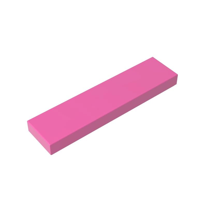 Gobricks 2431 Foundation Plate Tile 1x4 with Groove 50 Pieces GDS-563 Compatible with Lego Building Blocks Color:Dark Pink — image 1