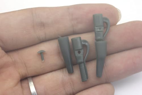 40 piezas clips de seguridad para pesca de carpa miniatura 5