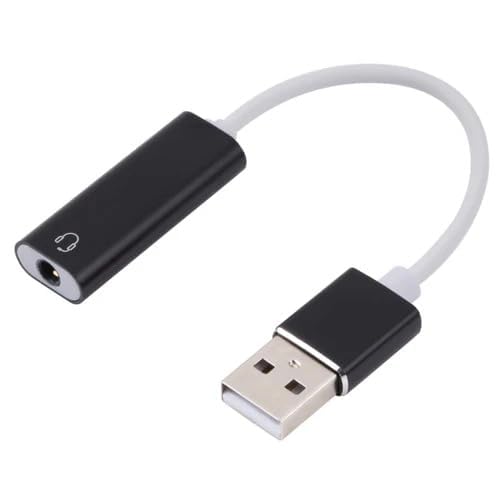 USB to 3.5 MM Jack Adapter Virtual 7.1 Channel, Mic Headphone Jack, Xear 3D USB Cable (Black)-picture-20
