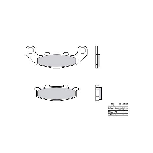 Plaquettes de frein Brembo 07KA1117 organique moto route