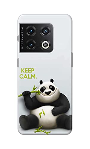 Image of PRINTFIDAA� Printed Hard Back Cover Case for OnePlus 10 Pro 5G Back Cover (Cartoon Panda) -2808
