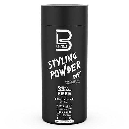 L3 Level 3 Styling Powder - Natural Look Mens Powder - Easy to Apply with No Oil or Greasy Residue...